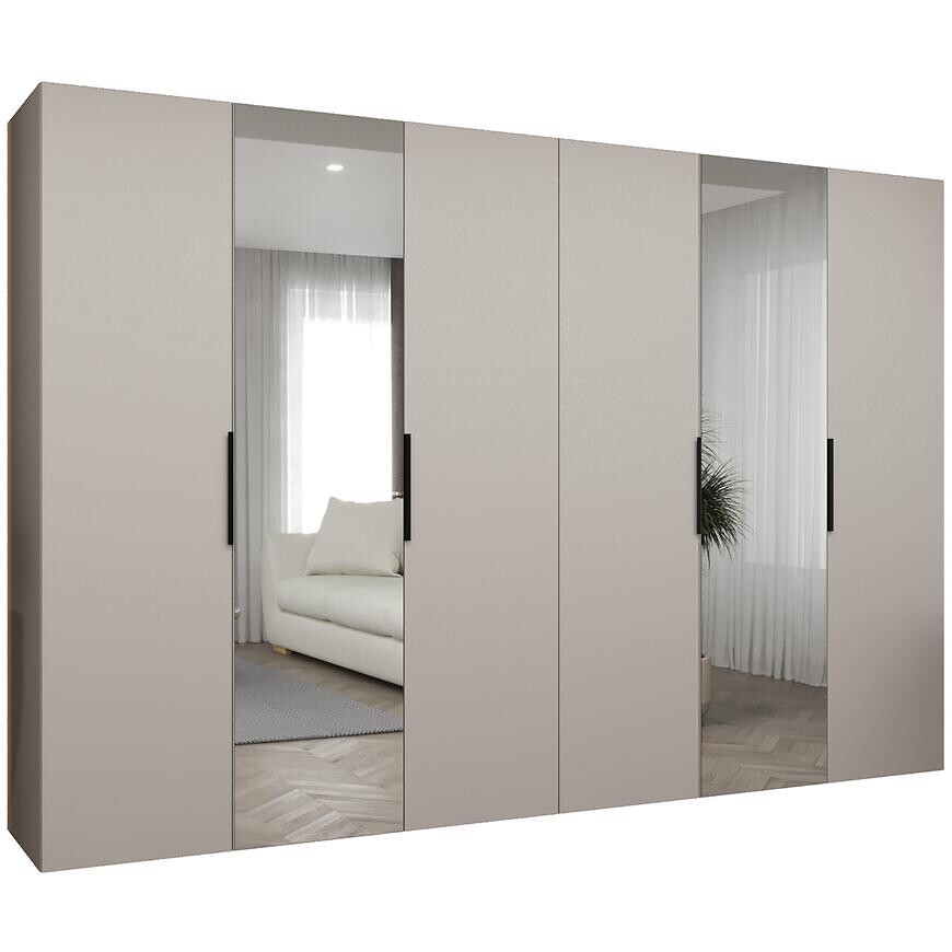 Skriňa Marbella II 300 kašmír/čierna