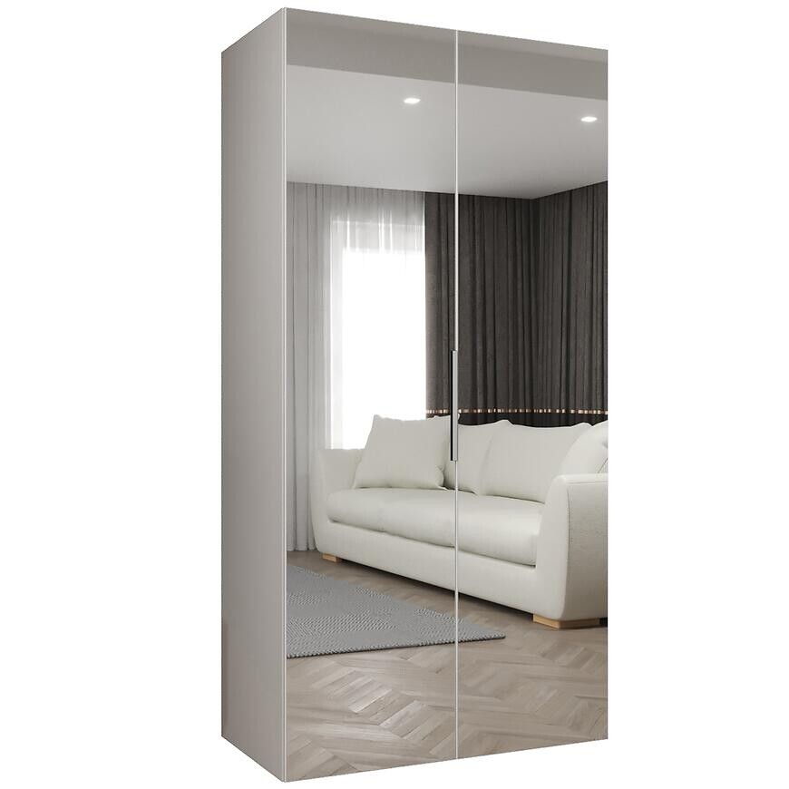 Skriňa Marbella III 100 biela/strieborný