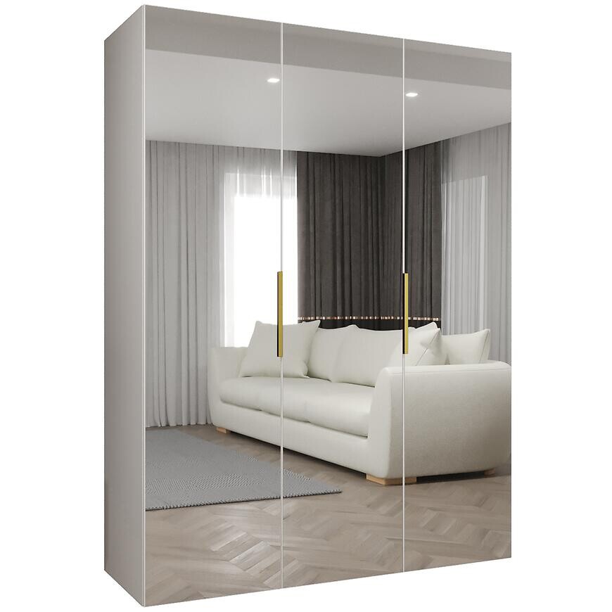 Skriňa Marbella III 150 biela/zlatá