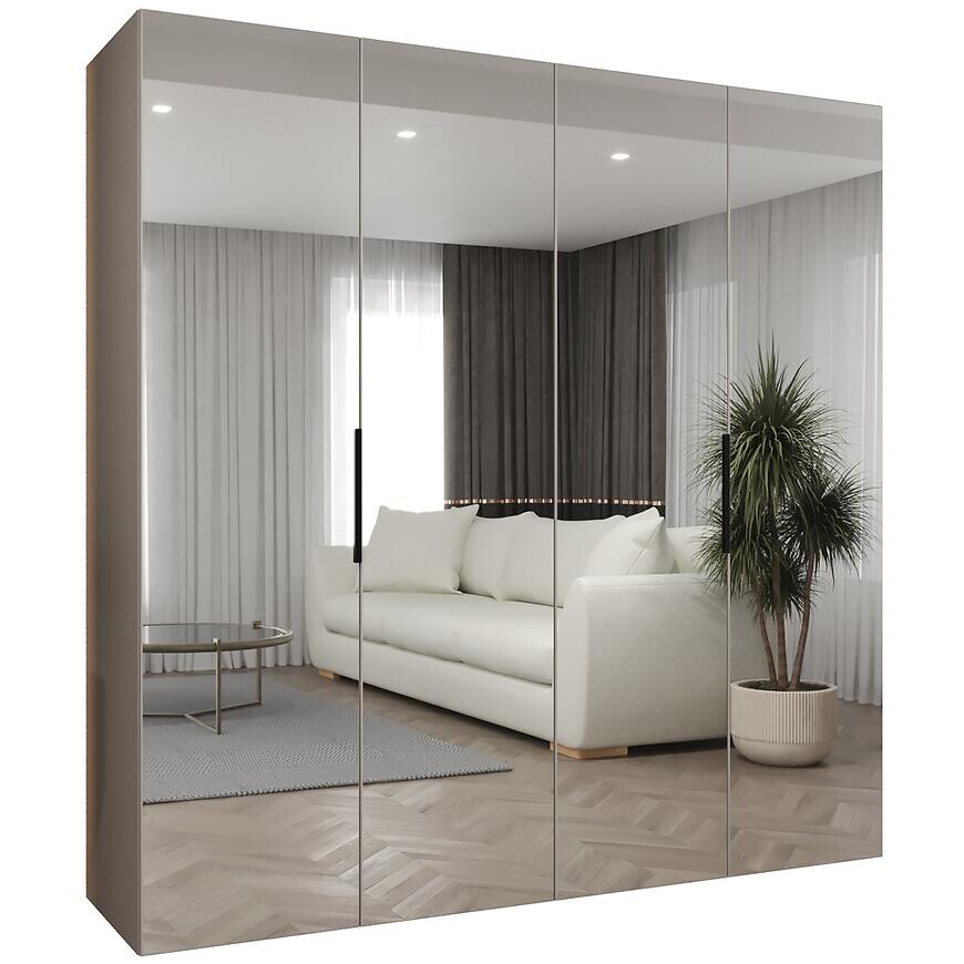 Skriňa Marbella III 200 kašmír/čierna