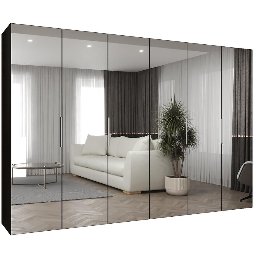 Skriňa Marbella III 300 čierna/strieborný