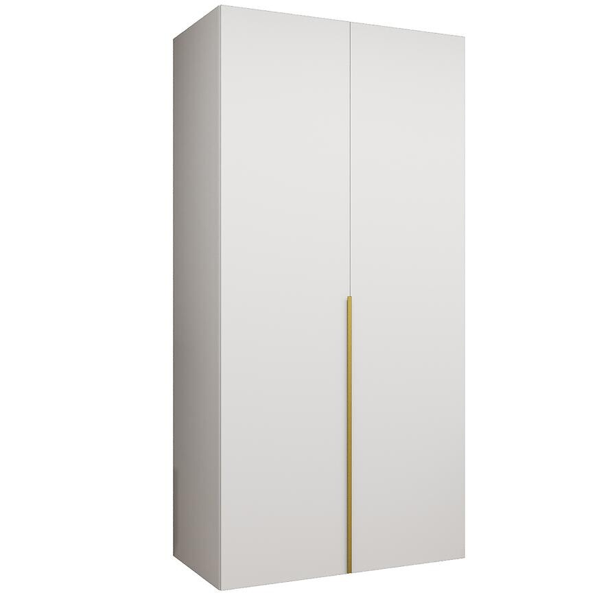 Skriňa Alicante I 100 biela/zlatá