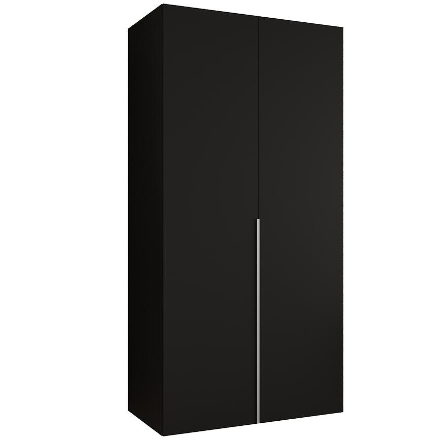 Skriňa Alicante I 100 čierna/strieborný