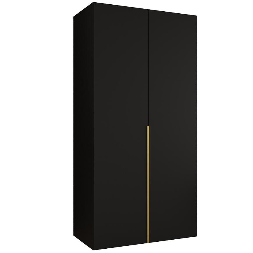 Skriňa Alicante I 100 čierna/zlatá