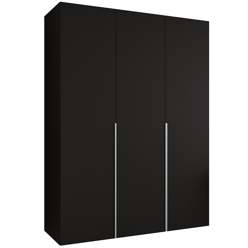 Skriňa Alicante I 150 čierna/strieborný