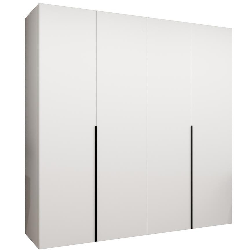 Skriňa Alicante I 200 biela/čierna