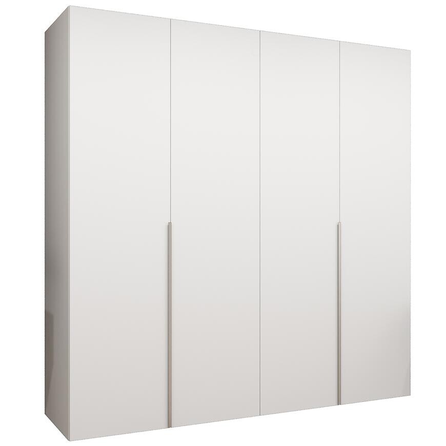 Skriňa Alicante I 200 biela/strieborný