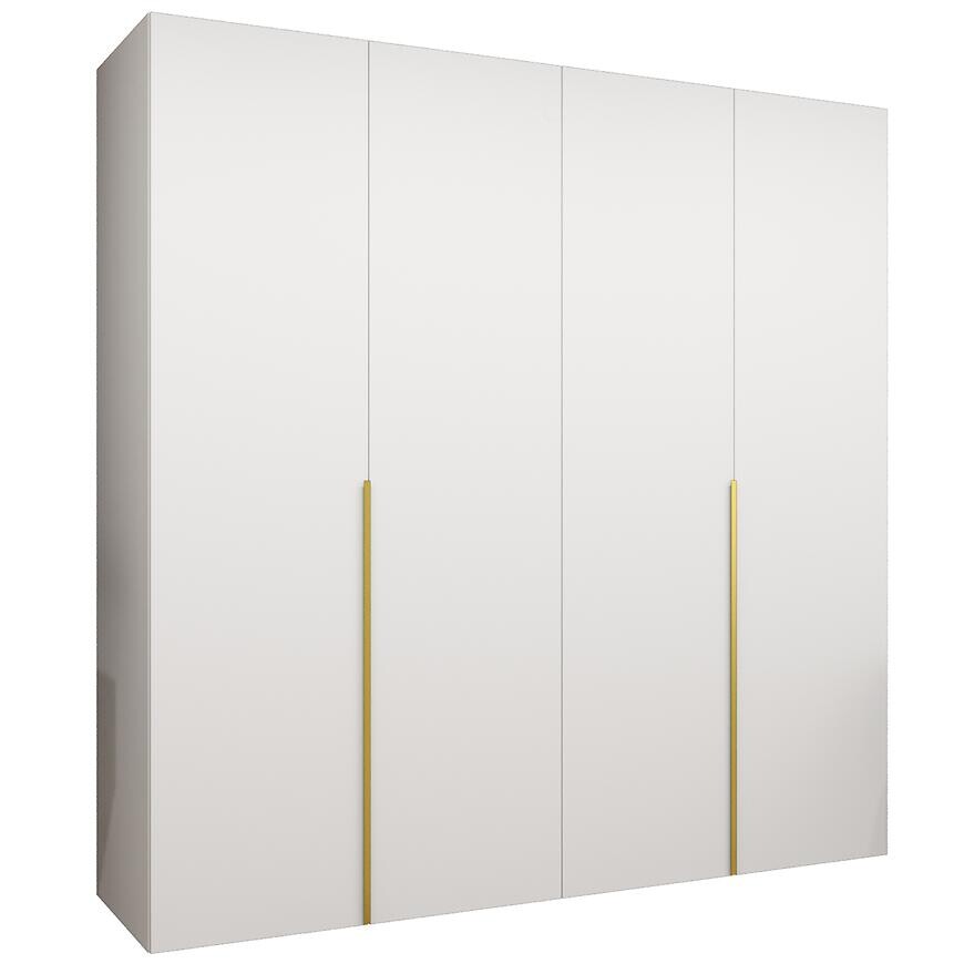 Skriňa Alicante I 200 biela/zlatá