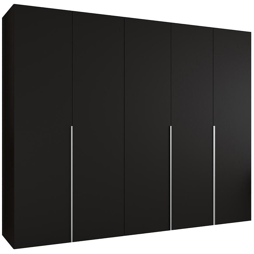 Skriňa Alicante I 250 čierna/strieborný