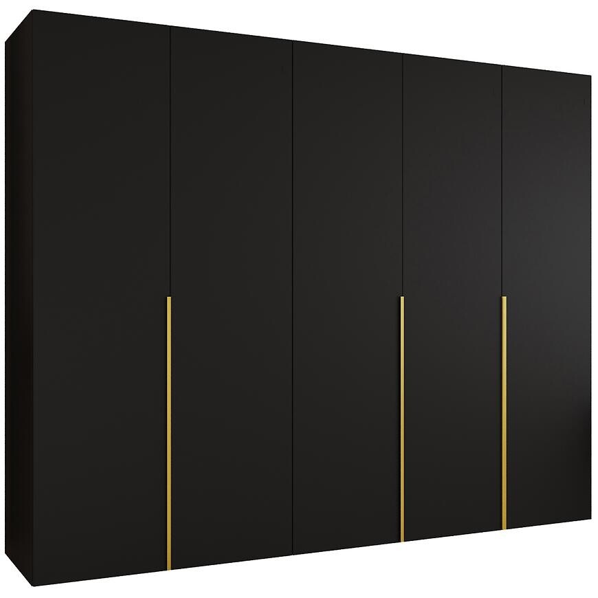 Skriňa Alicante I 250 čierna/zlatá