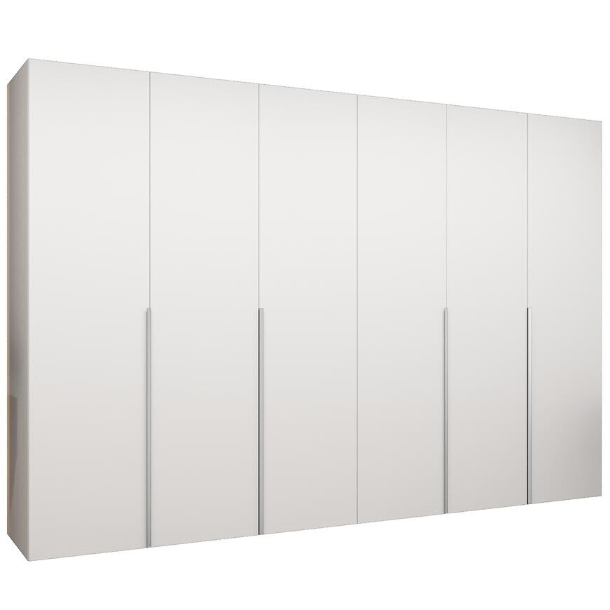 Skriňa Alicante I 300 biela/strieborný