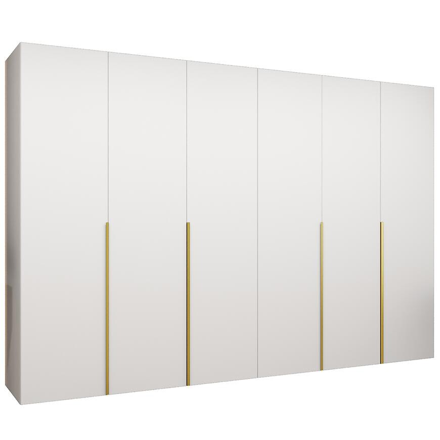 Skriňa Alicante I 300 biela/zlatá