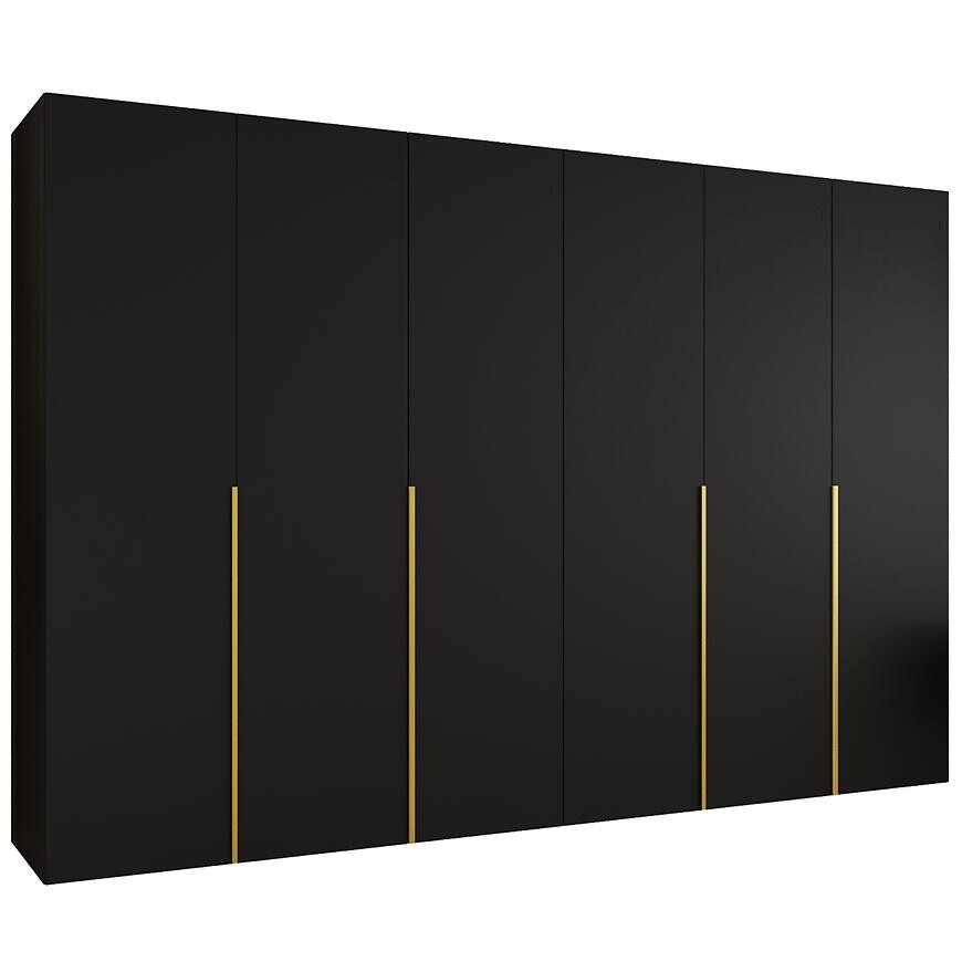 Skriňa Alicante I 300 čierna/zlatá