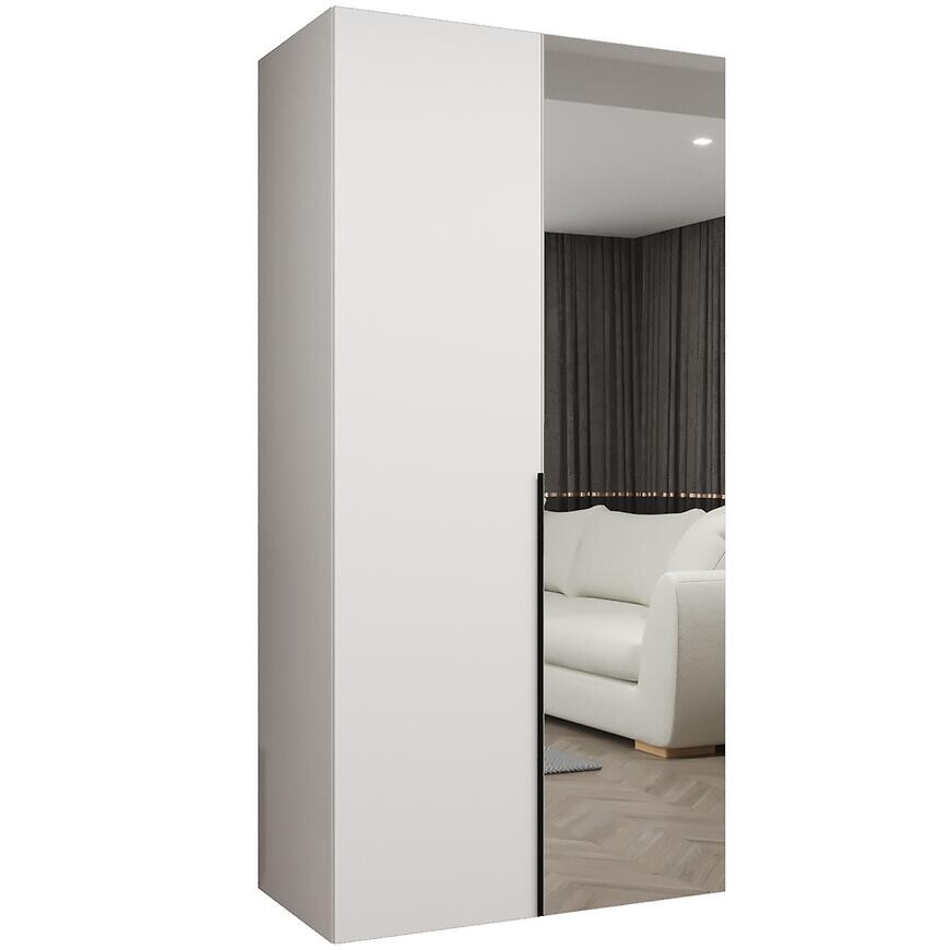 Skriňa Alicante II 100 biela/čierna