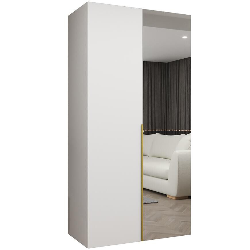 Skriňa Alicante II 100 biela/zlatá