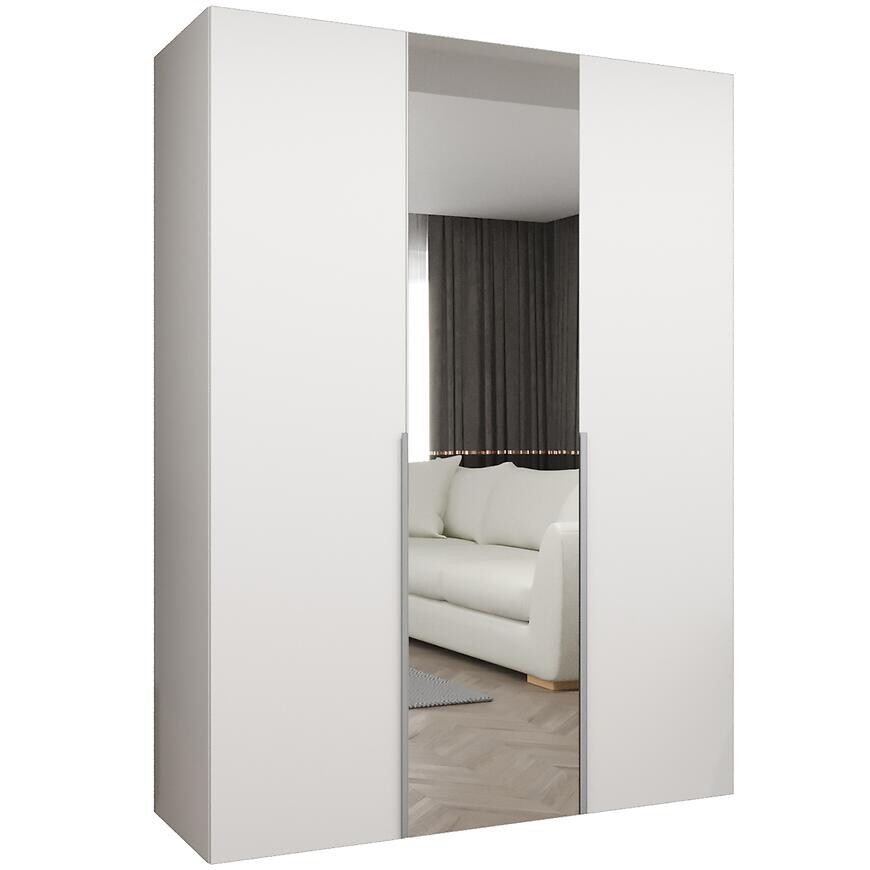 Skriňa Alicante II 150 biela/strieborný