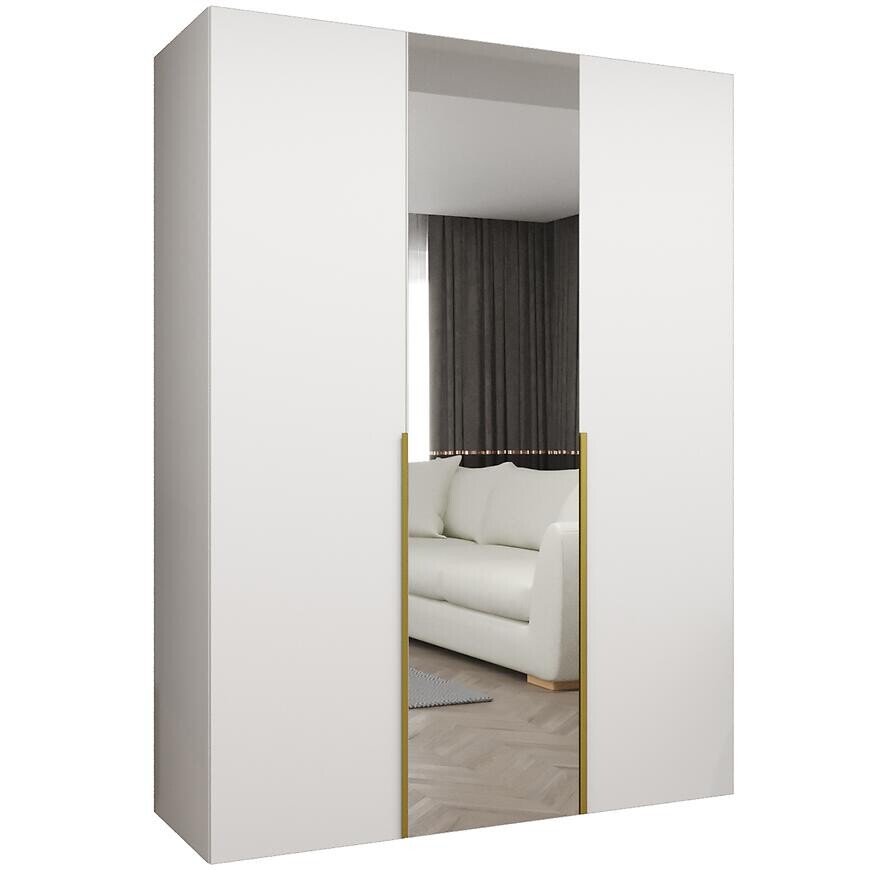 Skriňa Alicante II 150 biela/zlatá