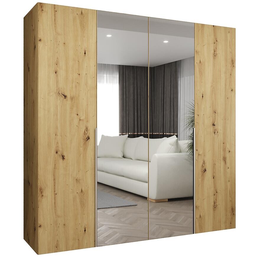 Skriňa Alicante II 200 artisan strieborný