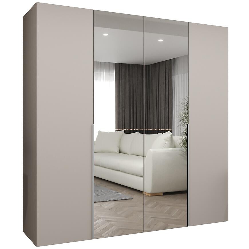 Skriňa Alicante II 200 kašmír/strieborný