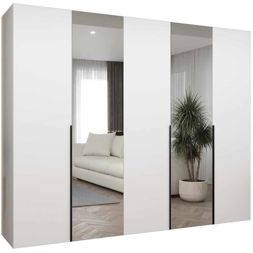 Skriňa Alicante II 250 biela/čierna