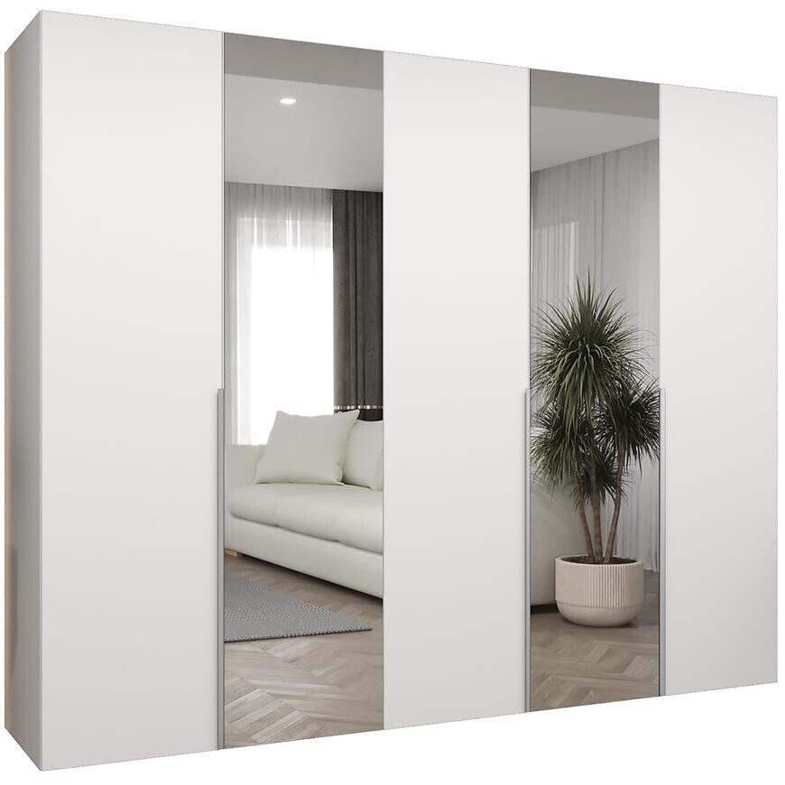 Skriňa Alicante II 250 biela/strieborný