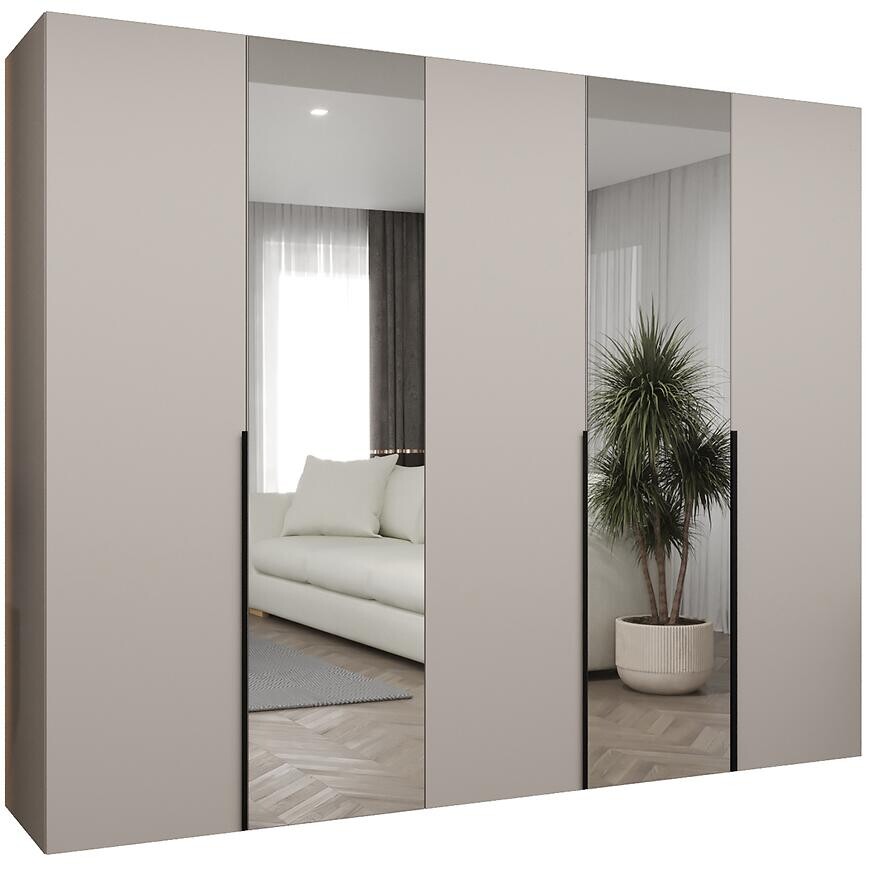 Skriňa Alicante II 250 kašmír/čierna