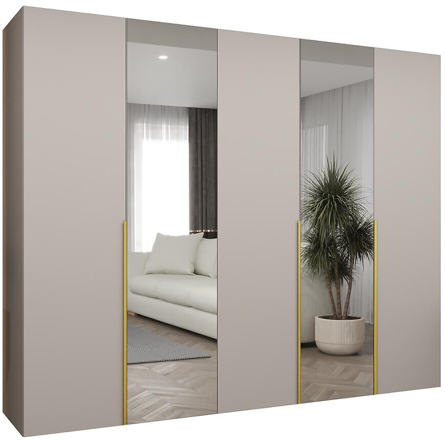 Skriňa Alicante II 250 kašmír/zlatá