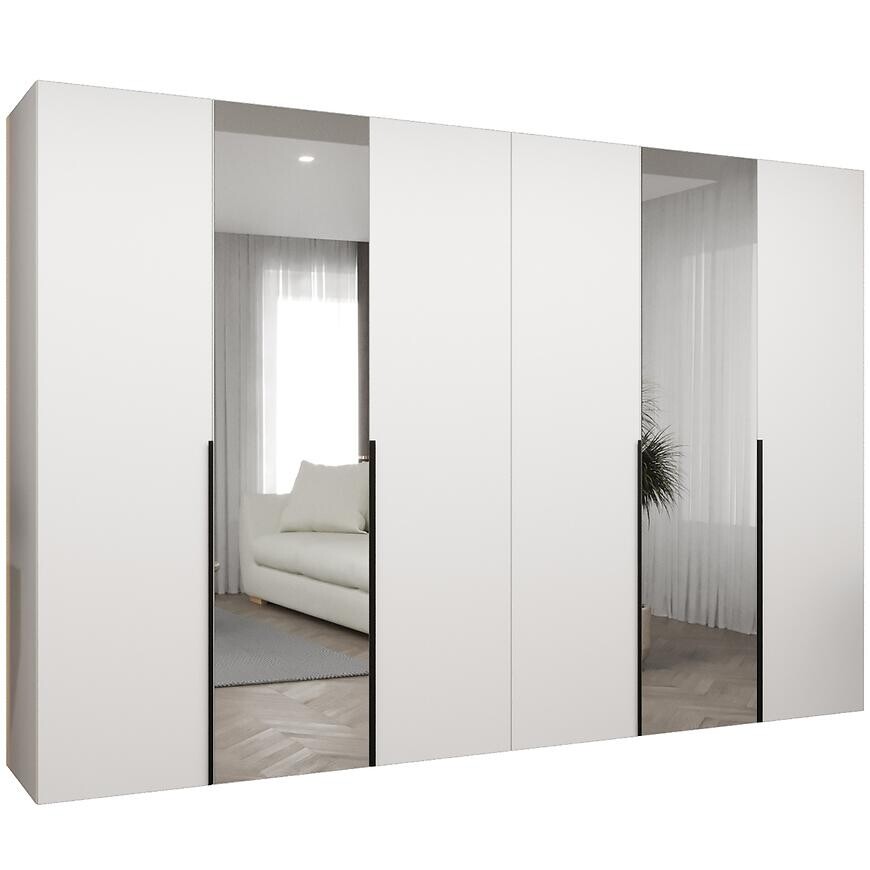 Skriňa Alicante II 300 biela/čierna