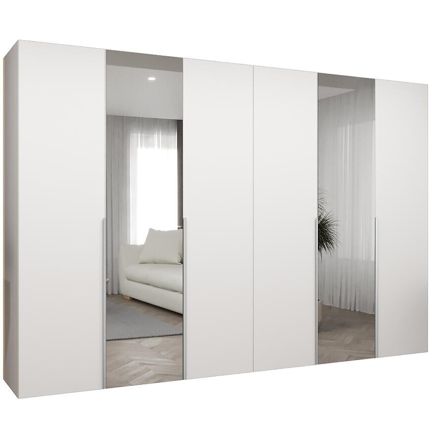 Skriňa Alicante II 300 biela/strieborný