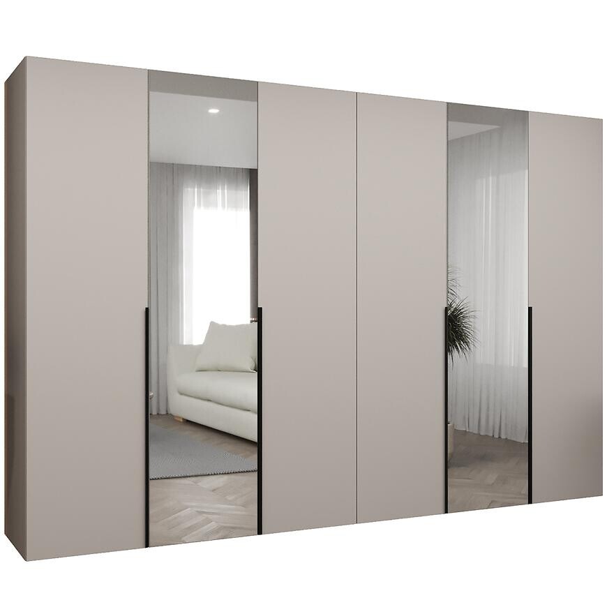 Skriňa Alicante II 300 kašmír/čierna