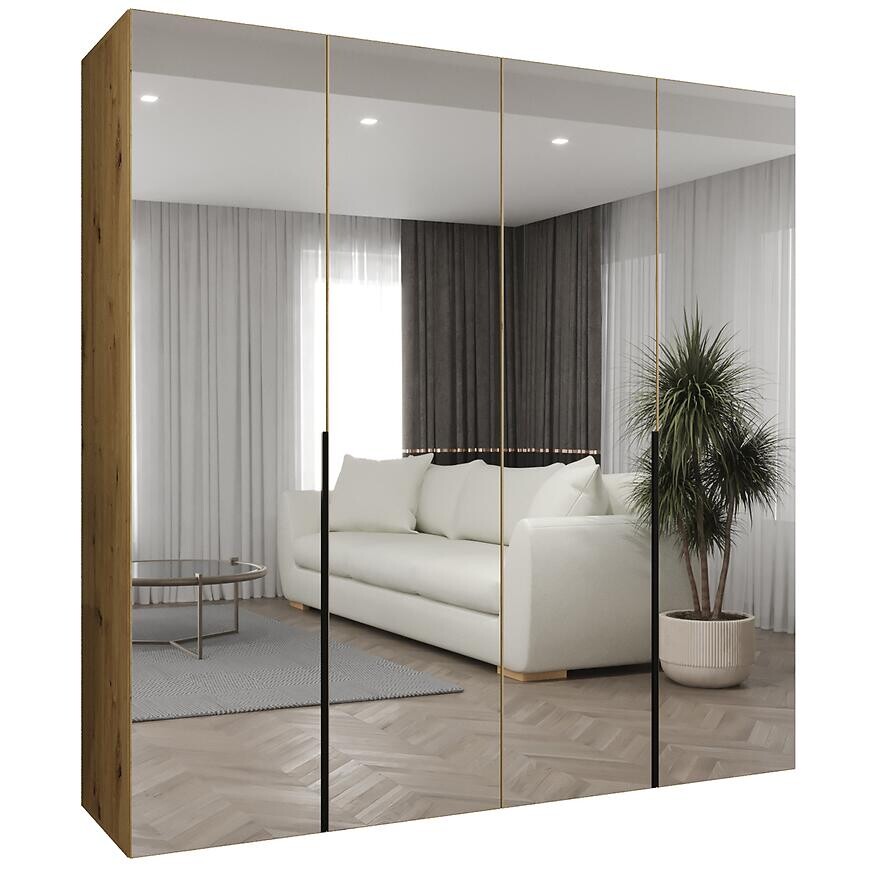 Skriňa Alicante III 200 artisan čierna