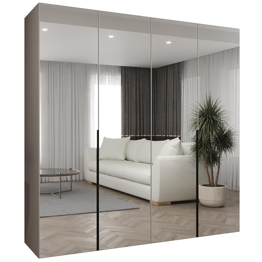 Skriňa Alicante III 200 kašmír/čierna