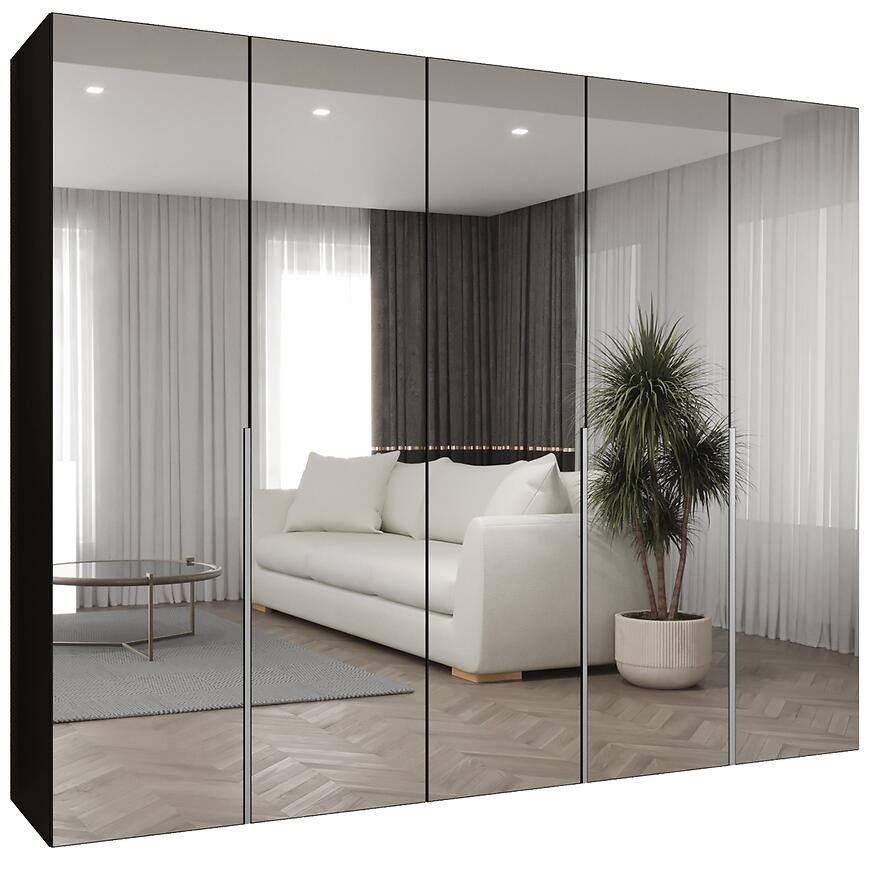 Skriňa Alicante III 250 čierna/strieborný