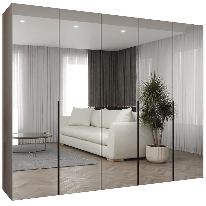 Skriňa Alicante III 250 kašmír/čierna