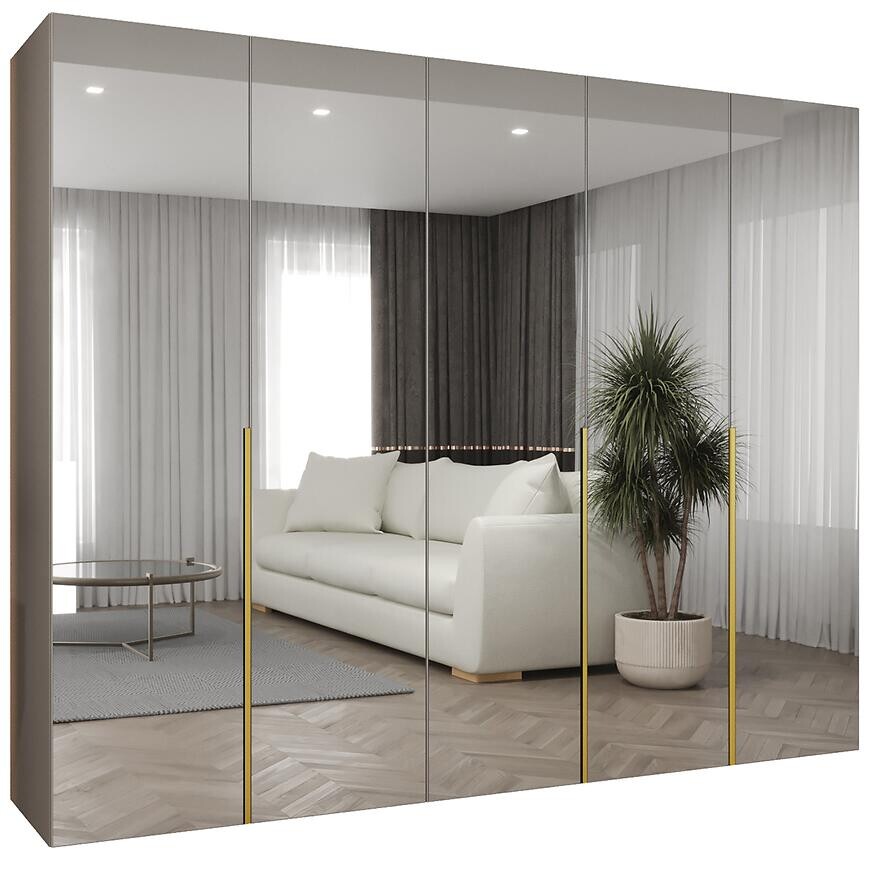 Skriňa Alicante III 250 kašmír/zlatá