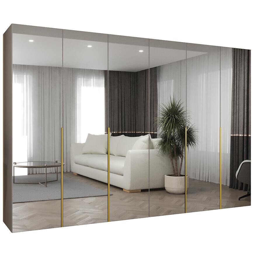 Skriňa Alicante III 300 kašmír/zlatá