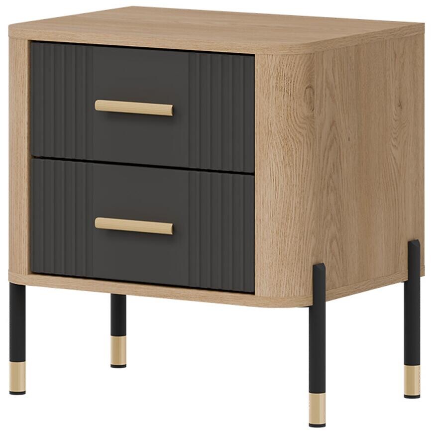 Nočný Stolík Dante Dt21 Dub Cremona/ Antracit