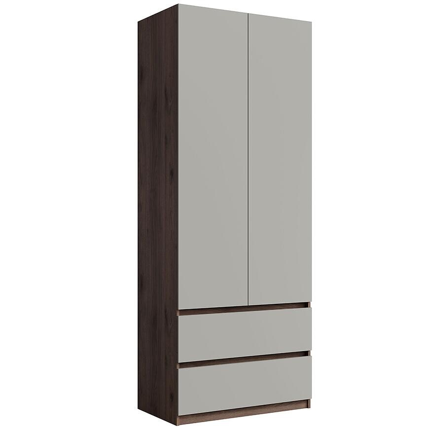 Skriňa Madison 2D2SZ 22 sivý/orech elegant