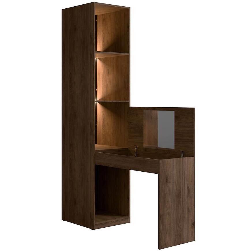 Regál s písacím stolom/Toaletný stolík Wenecja 25 orech elegant