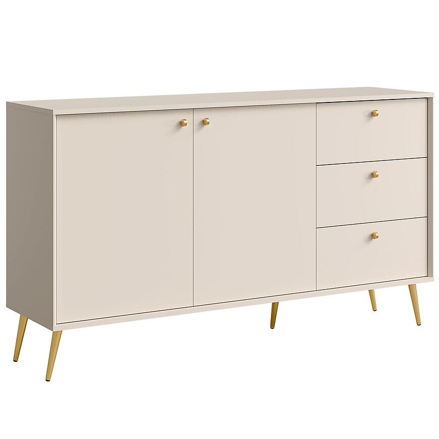 Komoda 2D3S Rose 03 pieskovo béžová