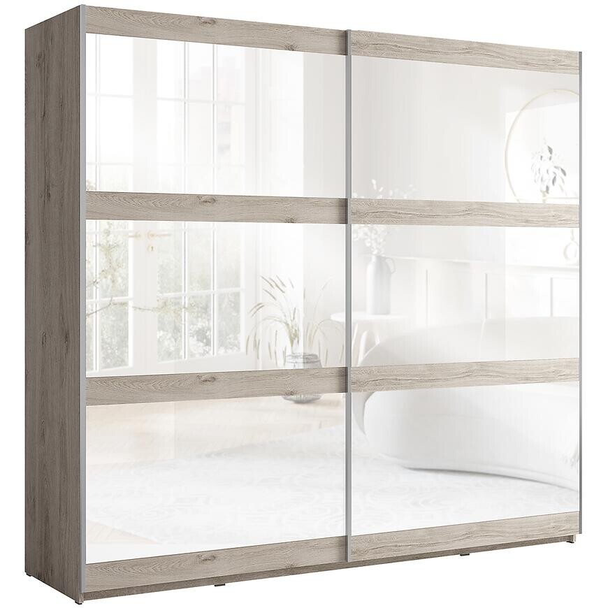 Skriňa Cosmo C19 Dub Oslo/Zrkadlo