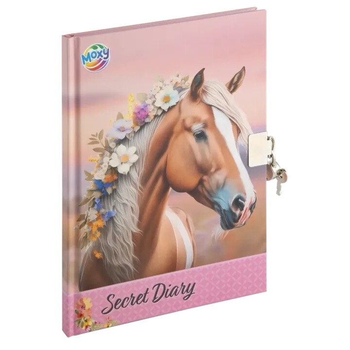 Tajný diár s kľúčom a zámkom A5 60 listov MOXY