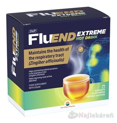 SWP FluEND EXTREME Hot Drink nápoj v prášku 10 ks