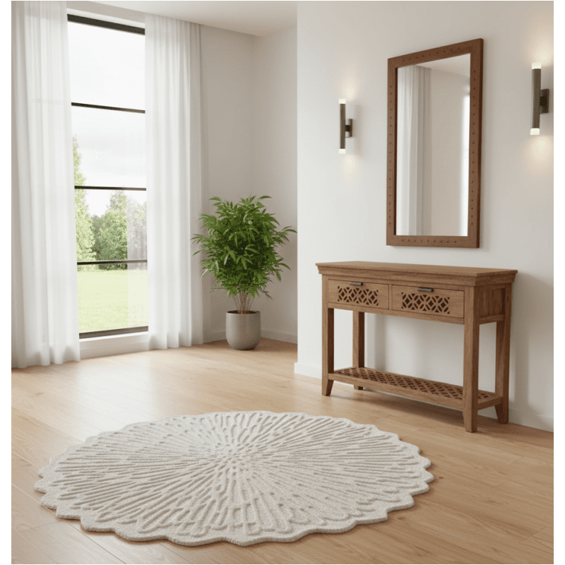 indickynabytok.sk - Koberec ASKART 200x200 cm z pravej vlny