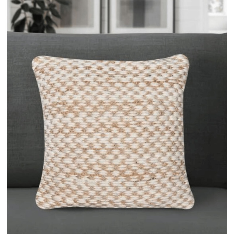 indickynabytok.sk - Vankúš BROUGHTON 45x45 cm z pravej vlny a juty