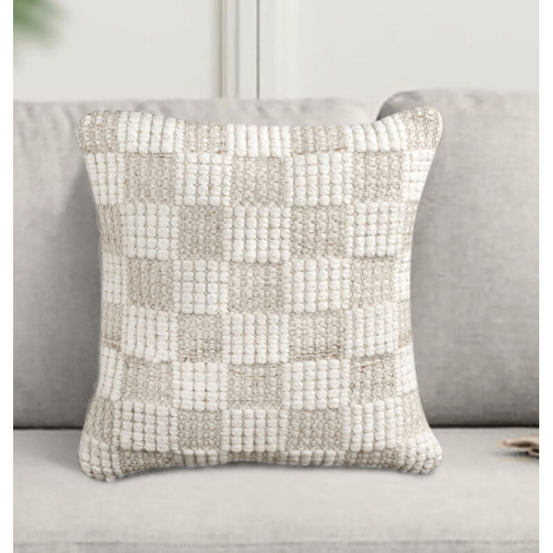 indickynabytok.sk - Vankúš GIANH 45x45 cm z pravej vlny a juty