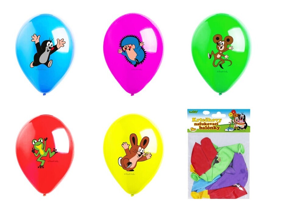 Balón nafukovací Krtko 30cm,5ks