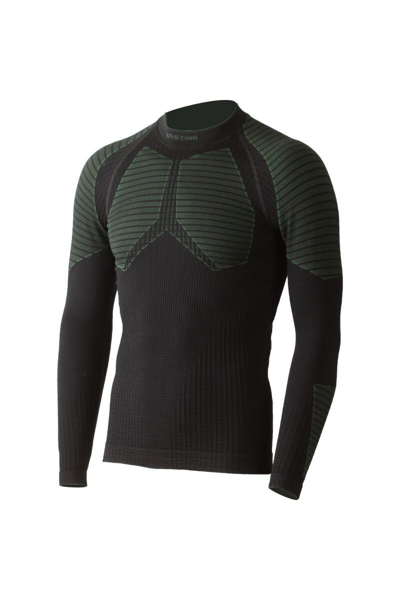 Lasting Werola 9060 čierne vlnené bezšvové tričko Veľkosť: S/M 8595067826400