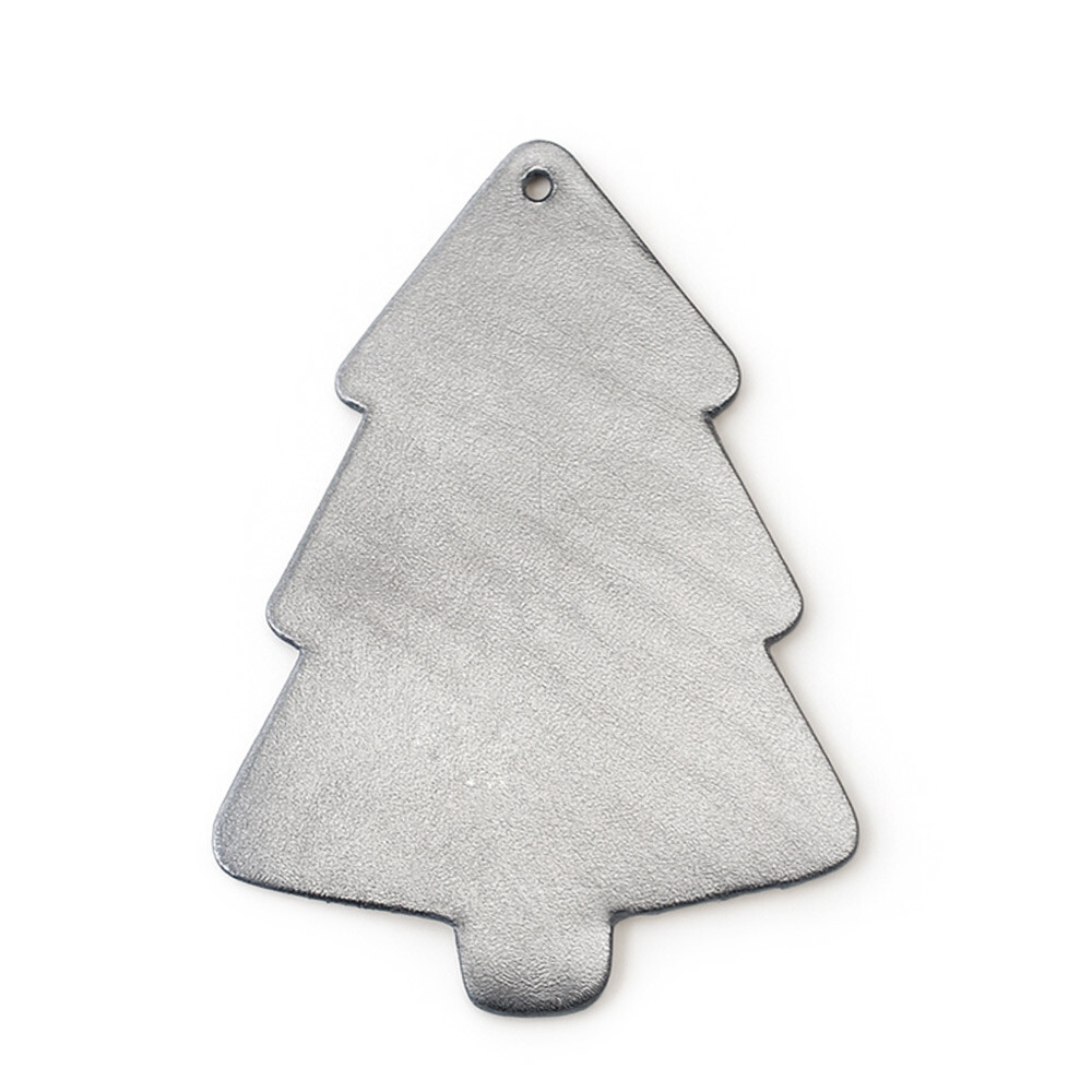 Tmavo strieborná vianočná ozdoba stromček 619-1215-29