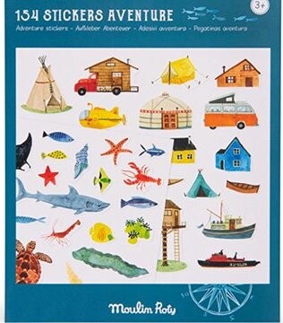 Moulin Roty súprava nálepiek Objaviteľ